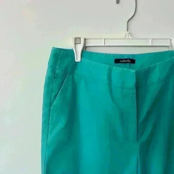 Vintage Rafaella Green Capris Preppy Prep Coastal Grandma Pants Small - Picture 6 of 8